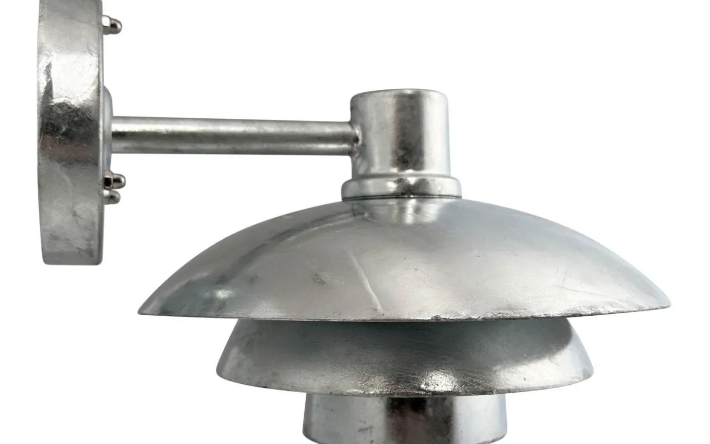 Dyberg Larsen Morph Vägglampa 24cm Galvaniserat Stål IP44* Kustnära Belysning|Vägglyktor