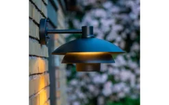 Dyberg Larsen Morph Vägglampa 30cm Svart IP44* Vägglyktor|Vägglampor Utomhus