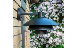 Dyberg Larsen Morph Vägglampa 30cm Svart IP44* Vägglyktor|Vägglampor Utomhus