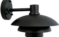 Morph Vägglampa 24cm Svart IP44