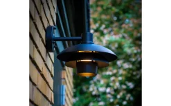 Morph Vägglampa 24cm Svart IP44