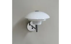 Lampetter|Läslampor<Dyberg Larsen Morph Vägglampa Opal/Krom