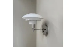 Lampetter|Läslampor<Dyberg Larsen Morph Vägglampa Opal/Krom