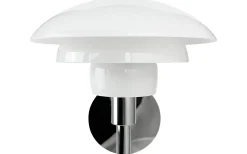 Lampetter|Läslampor<Dyberg Larsen Morph Vägglampa Opal/Krom