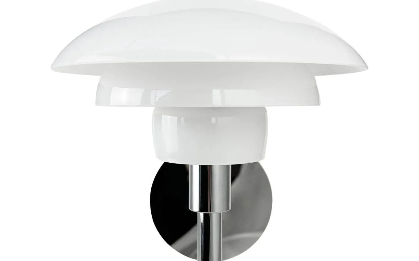 Lampetter|Läslampor<Dyberg Larsen Morph Vägglampa Opal/Krom