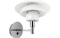 Lampetter|Läslampor<Dyberg Larsen Morph Vägglampa Opal/Krom