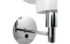 Lampetter|Läslampor<Dyberg Larsen Morph Vägglampa Opal/Krom