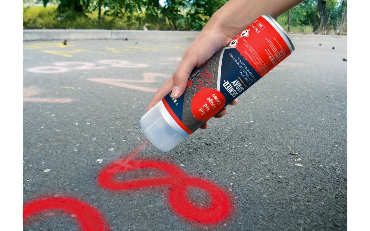 Malmbergs Märkspray, Röd, 500 ml* Hem- Och Hushållsapparater