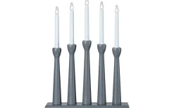 Måseskär Adventsljusstake 5L 49cm Grå