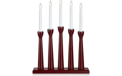 Visa Alla Adventsljusstakar|Adventsljusstakar 31-60 Cm<Markslojd Måseskär Adventsljusstake 5L 49cm Röd