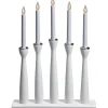 Markslojd Måseskär Adventsljusstake 5L 49cm Vit* Visa Alla Adventsljusstakar|Adventsljusstakar 31-60 Cm