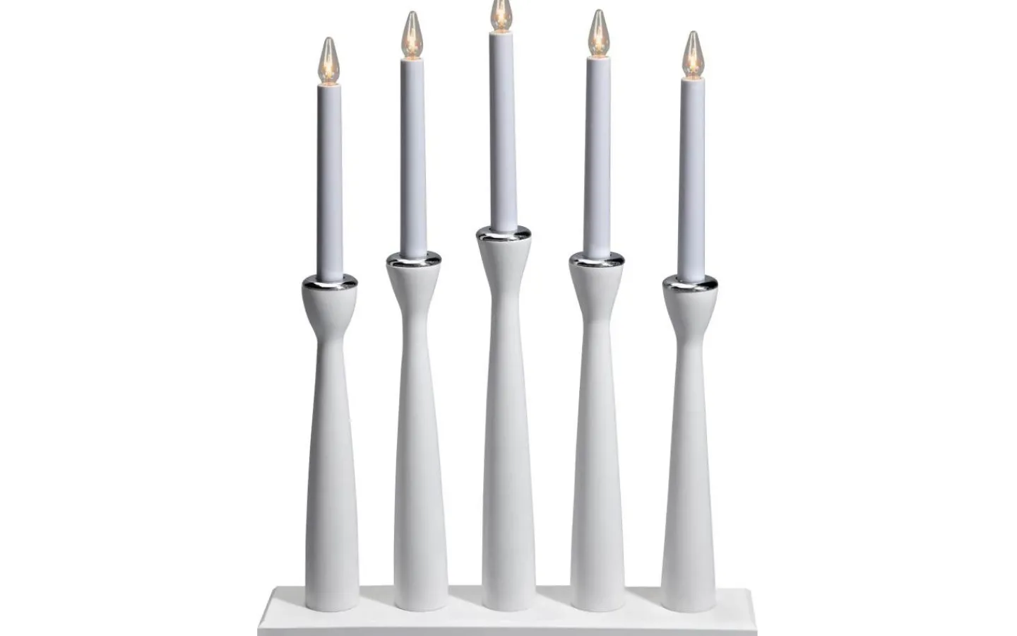 Markslojd Måseskär Adventsljusstake 5L 49cm Vit* Visa Alla Adventsljusstakar|Adventsljusstakar 31-60 Cm