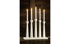 Markslojd Måseskär Adventsljusstake 5L 49cm Vit* Visa Alla Adventsljusstakar|Adventsljusstakar 31-60 Cm