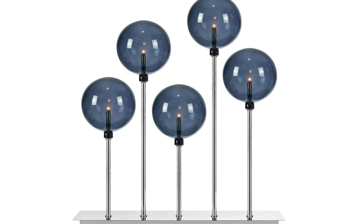 Visa Alla Adventsljusstakar|Adventsljusstakar 31-60 Cm<Markslojd Mäster Adventsljusstake 42cm Krom/Rök