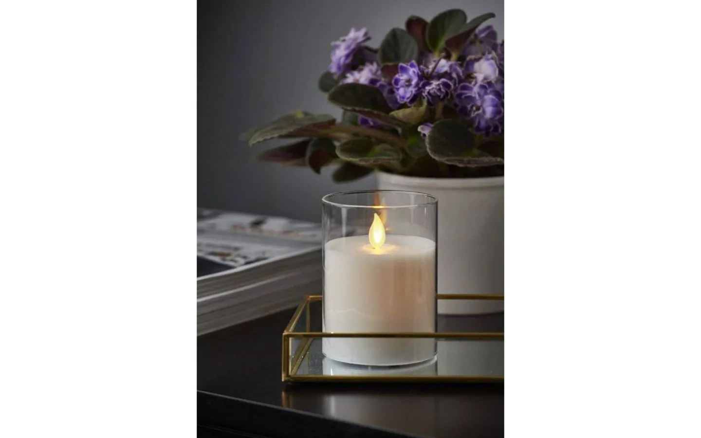 Star Trading M-Twinkle Batteridriven Ljuslykta 10cm* Blockljus Inomhus|Blockljus Inomhus