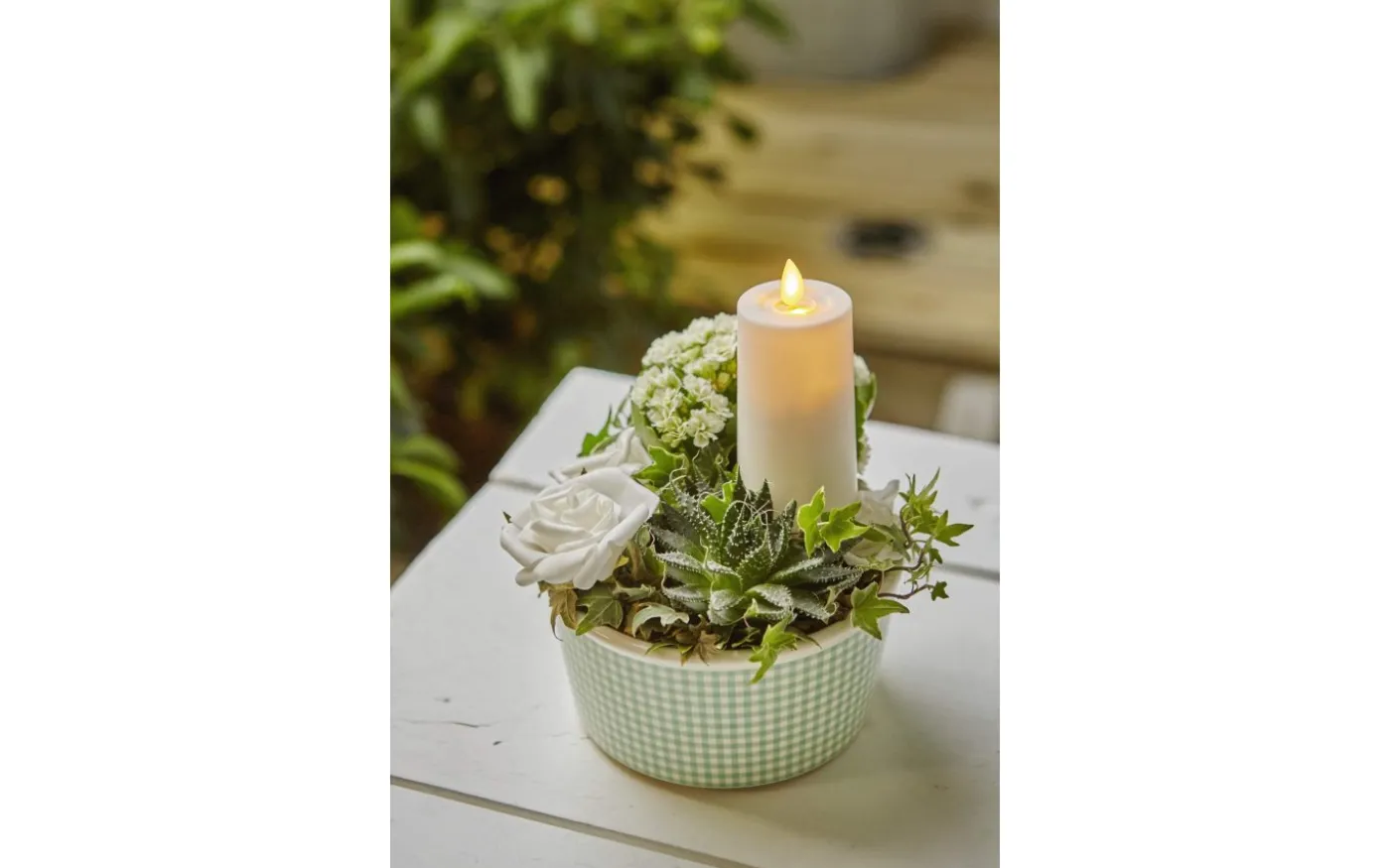 M-Twinkle Batteridrivet Blockljus Utomhusbruk 11,5cm