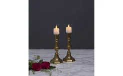 M-Twinkle Batteridrivna Blockljus 2-pack 6cm Vit