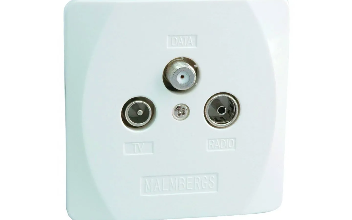 Malmbergs Multimediauttag Nova, Vit, Genomgång, TV/RADIO/SAT* Antennmaterial