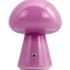 Dyberg Larsen Mushroom Uppladdningsbar Bordslampa 21cm Lila* Uppladdningsbara Lampor Inomhus