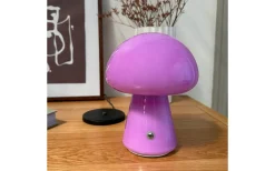 Dyberg Larsen Mushroom Uppladdningsbar Bordslampa 21cm Lila* Uppladdningsbara Lampor Inomhus