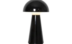 Uppladdningsbara Lampor Utomhus|Uppladdningsbara Lampor Utomhus<Star Trading Mushroom Uppladdningsbar Bordslampa 3-Stegs DIM 28cm Svart IP44