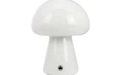 Uppladdningsbara Lampor Inomhus<Dyberg Larsen Mushroom Uppladdningsbar Bordslampa 21cm Vit