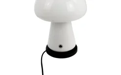 Uppladdningsbara Lampor Inomhus<Dyberg Larsen Mushroom Uppladdningsbar Bordslampa 21cm Vit