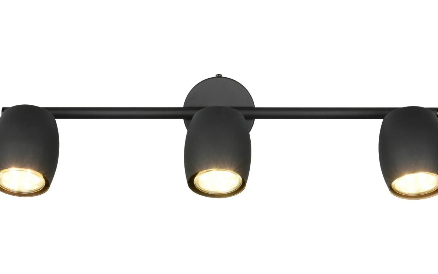 Reality Nancy Spotlight 3-delad GU10 mattsvart* Avlånga Takspotlights|Takspot Med 3 Lampor