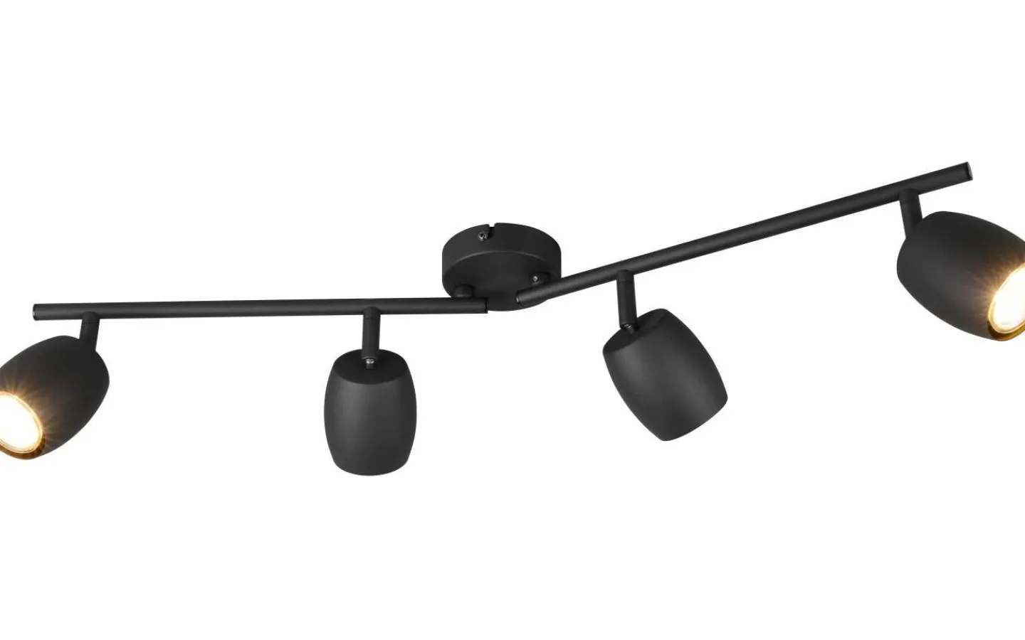 Avlånga Takspotlights|Takspot Med Minst 4 Lampor<Reality Nancy Spotlight 4-delad GU10 mattsvart