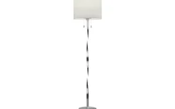 Trio Lighting Nandor Golvlampa E27 + LED borstat stål* Golvlampor