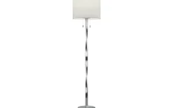 Trio Lighting Nandor Golvlampa E27 + LED borstat stål* Golvlampor