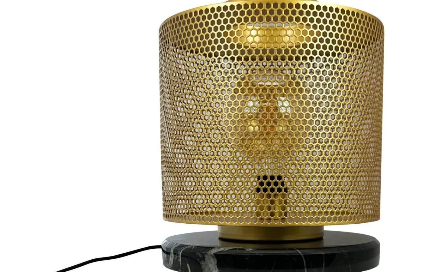 Bordslampor<Dyberg Larsen Nantes Bordslampa 35cm Mässing/Svart Marmor