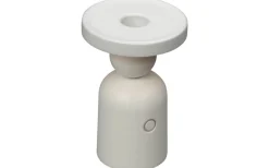 Nantes Uppladdningsbar Bordslampa/Ljushållare LED 12,5cm Vit IP54