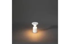 Nantes Uppladdningsbar Bordslampa/Ljushållare LED 12,5cm Vit IP54