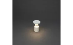 Nantes Uppladdningsbar Bordslampa/Ljushållare LED 12,5cm Vit IP54