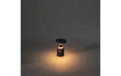 Konstsmide Nantes Uppladdningsbar Bordslampa/Ljushållare LED 12,5cm Svart IP54* Uppladdningsbara Lampor Utomhus|Uppladdningsbara Lampor Utomhus