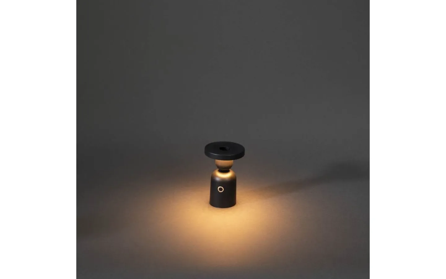 Konstsmide Nantes Uppladdningsbar Bordslampa/Ljushållare LED 12,5cm Svart IP54* Uppladdningsbara Lampor Utomhus|Uppladdningsbara Lampor Utomhus