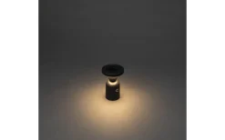 Konstsmide Nantes Uppladdningsbar Bordslampa/Ljushållare LED 12,5cm Svart IP54* Uppladdningsbara Lampor Utomhus|Uppladdningsbara Lampor Utomhus