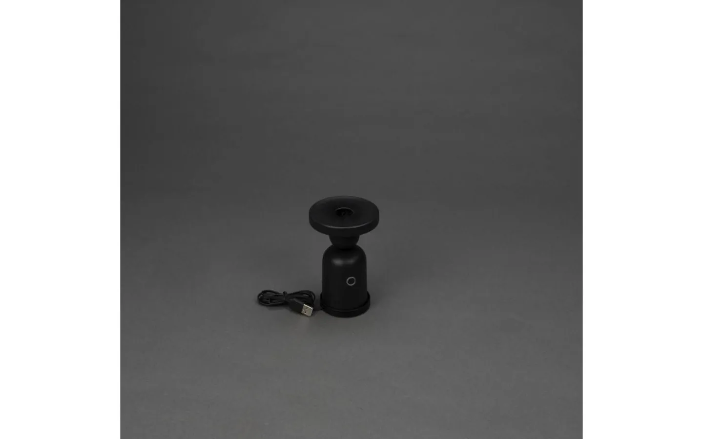 Konstsmide Nantes Uppladdningsbar Bordslampa/Ljushållare LED 12,5cm Svart IP54* Uppladdningsbara Lampor Utomhus|Uppladdningsbara Lampor Utomhus