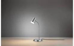 Trio Lighting Narcos Skrivbordslampa LED i borstat stål* Skrivbordslampor
