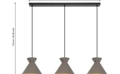 Avlånga Taklampor<Eglo Nastasia Taklampa 100cm Cappuccino/Mässing