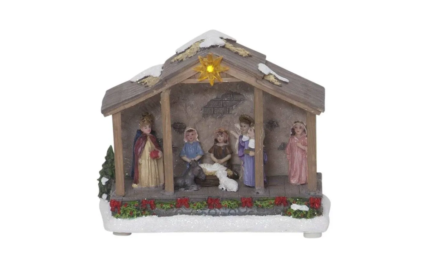 Star Trading Nativity Krubba* Julbyar Och Figurer|Batteri Julpynt Inomhus