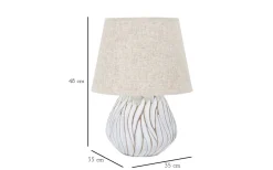 Mauro Ferretti Natural Bordslampa 48cm Vit/Beige* Bordslampor