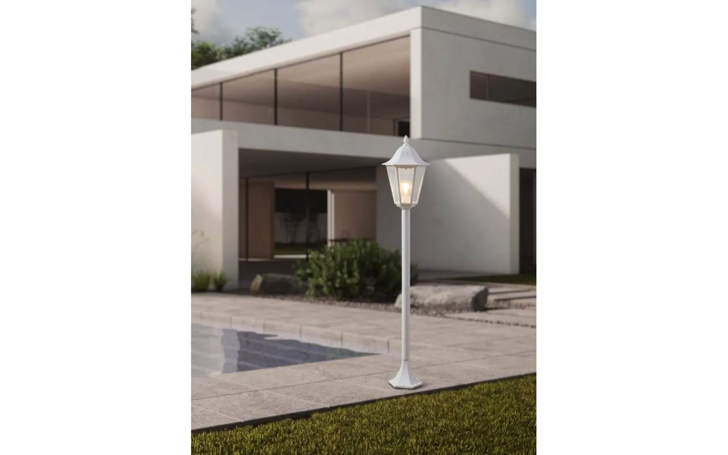 Eglo Navedo Pollare 120cm Vit IP44* Pollare & Grindlyktor