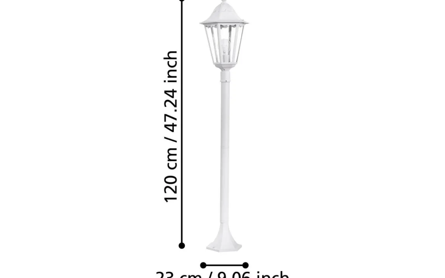 Eglo Navedo Pollare 120cm Vit IP44* Pollare & Grindlyktor
