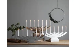 Star Trading Navida Adventsljusstake 30cm Grå* Visa Alla Adventsljusstakar|Adventsljusstakar 0-30 Cm