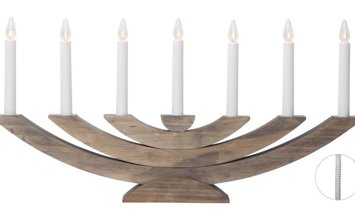 Navida Adventsljusstake 30cm Brun