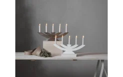 Star Trading Navida Ljusstake 24cm Vit* Visa Alla Adventsljusstakar|Adventsljusstakar 0-30 Cm