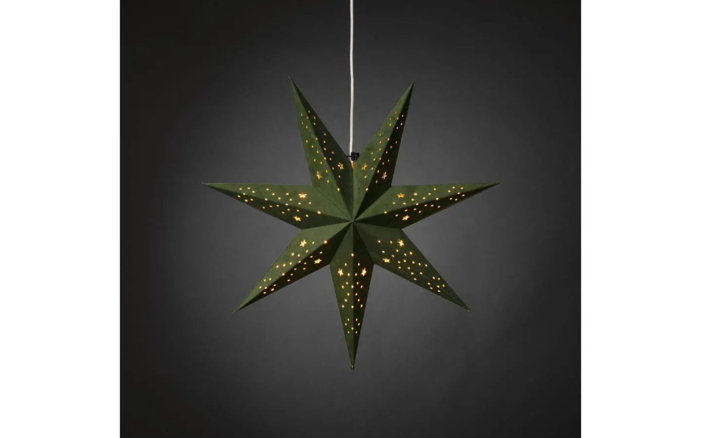 Konstsmide Neo Julstjärna 60cm Grön Sammet* Visa Alla Julstjärnor|Julstjärnor Med Sladd