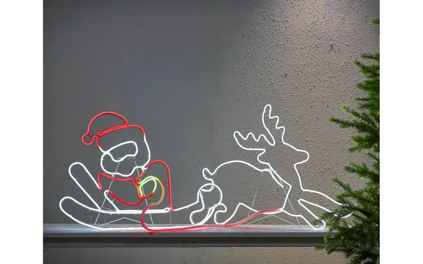 Julpynt Utomhus<Star Trading Neoled Siluett Tomte På Släde IP44